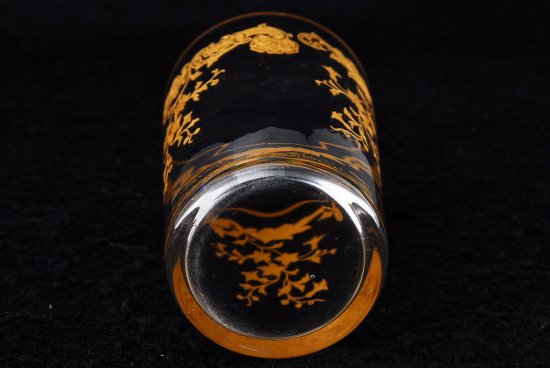 631 オールドバカラ(Old Baccarat) 金彩小花装飾紋 クリスタルグラス
