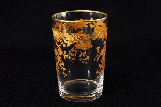 631 オールドバカラ(Old Baccarat) 金彩小花装飾紋 クリスタルグラス