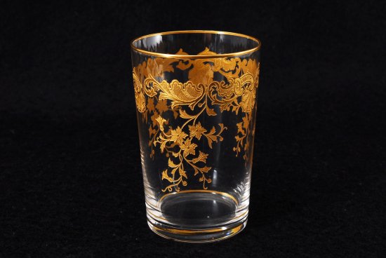 631 オールドバカラ(Old Baccarat) 金彩小花装飾紋 クリスタルグラス