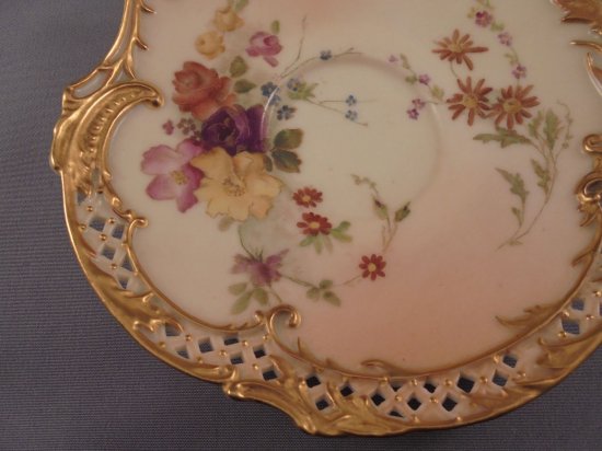 ロイヤルウースター　ポーセリンカップ＆ソーサー　19世紀製造