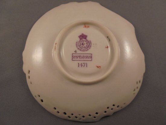 ロイヤルウースター　ポーセリンカップ＆ソーサー　19世紀製造