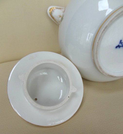 マイセン　フローラルコーヒーポット　19世紀製造
