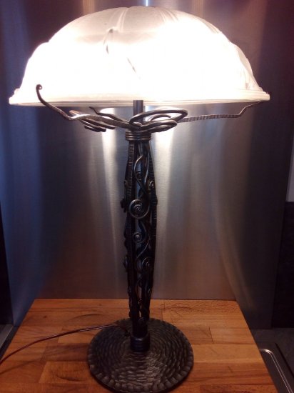 ミューラー兄弟　アールデコ調ランプ　1930年ごろ製造