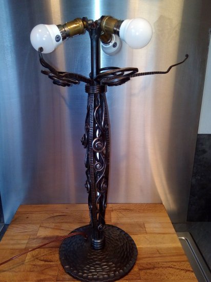 ミューラー兄弟　アールデコ調ランプ　1930年ごろ製造