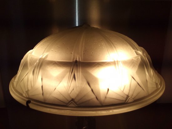 ミューラー兄弟　アールデコ調ランプ　1930年ごろ製造