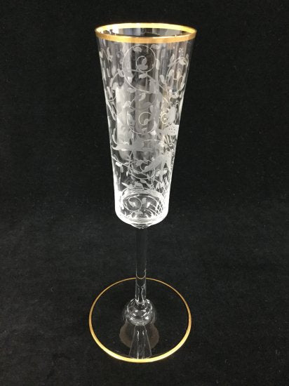 BACCARAT バカラ ジェッダ「JEDDAH」レイラ 動物&植物柄 シャンパンフルート 20cm