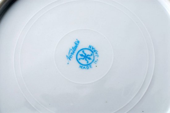 287 オールドノリタケ ピンクローズ 金彩 キャビネット グリーン