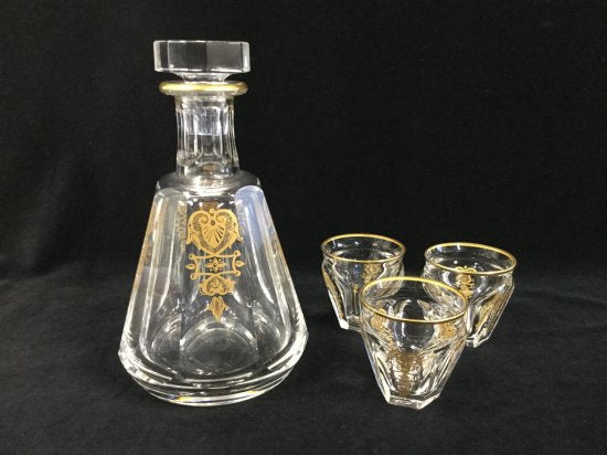 638 baccarat バカラ アルクール エンパイア デカンタ＆グラス3個 
