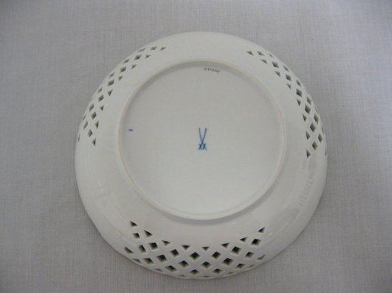 マイセン　インドの華　ボウル　グリーン　24.2cm 一級品