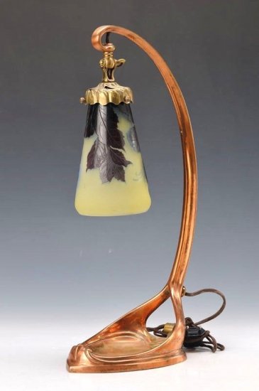 エミール・ガレ　アール・ヌーボー　テーブルランプ　1910年頃