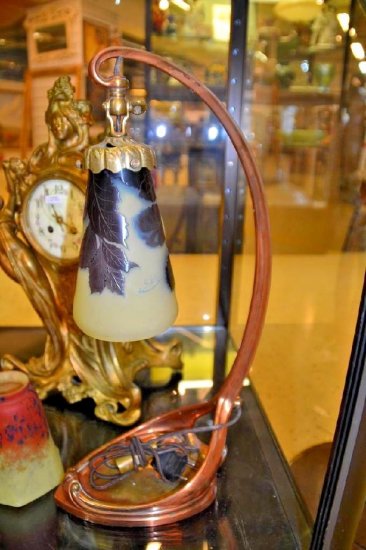 エミール・ガレ　アール・ヌーボー　テーブルランプ　1910年頃