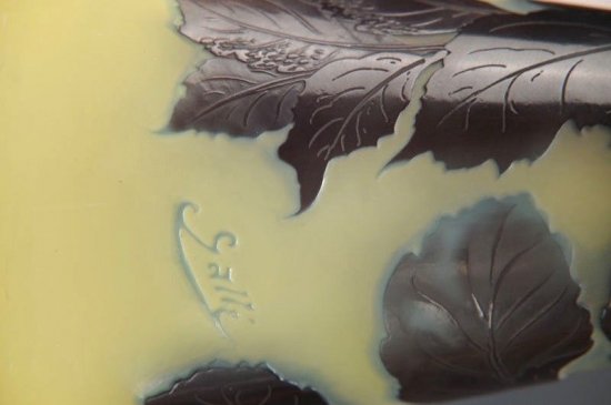 エミール・ガレ　アール・ヌーボー　テーブルランプ　1910年頃