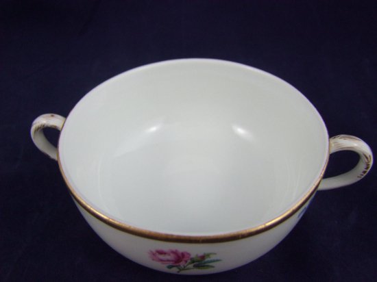 マイセン　スキャタードフラワー　蓋つきスープカップ　一級品