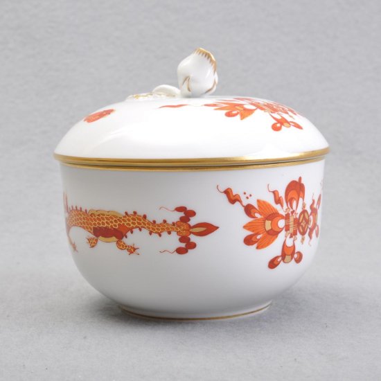 マイセン Meissen シュガーポット 　　ドラゴンレッド