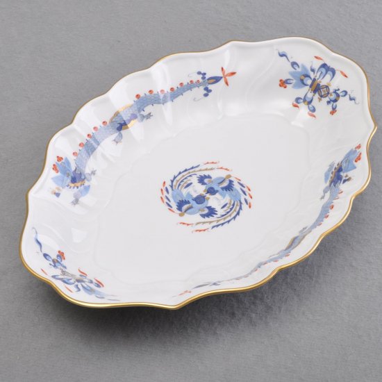 マイセンMeissen  プレート皿（ドラゴン　ライトブルー）