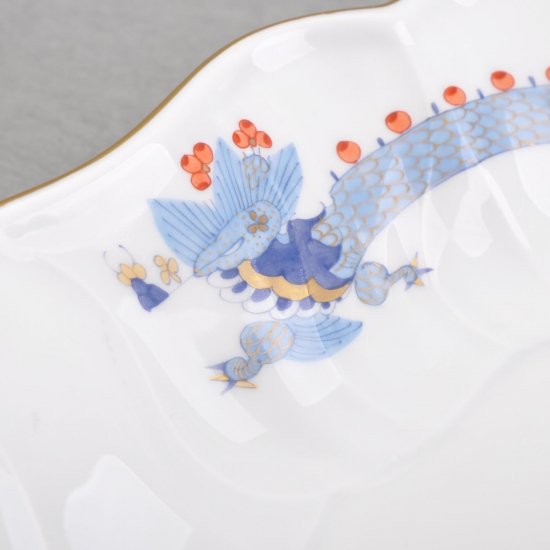マイセンMeissen  プレート皿（ドラゴン　ライトブルー）