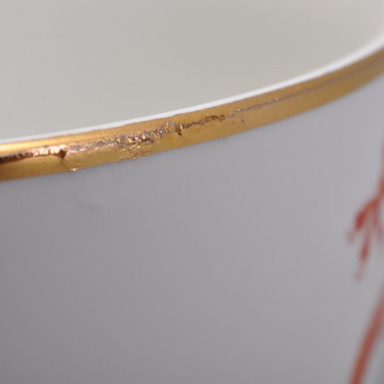 マイセンMeissen　シュガーポット　明朝ドラゴン（赤）