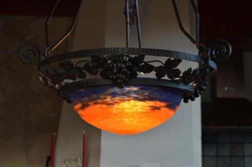 ミューラー兄弟　アール・デコ様式　シャンデリア　1920年代