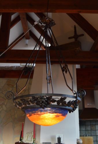 ミューラー兄弟　アール・デコ様式　シャンデリア　1920年代