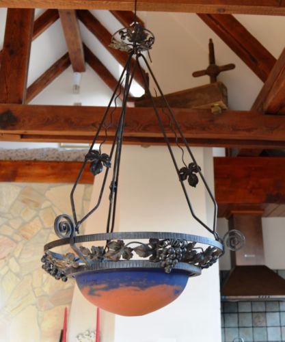 ミューラー兄弟　アール・デコ様式　シャンデリア　1920年代