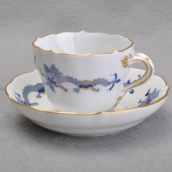 マイセン Meissen 　コーヒーカップ ＆ソーサー　　　　　　ドラゴン（青）
