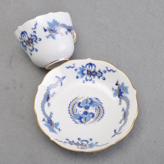 マイセン Meissen 　コーヒーカップ ＆ソーサー　　　　　　ドラゴン（青）