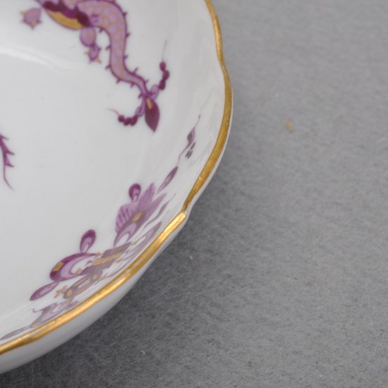 マイセン Meissen 　コーヒーカップ＆ソーサー　　　　　 　　ドラゴン（紫）