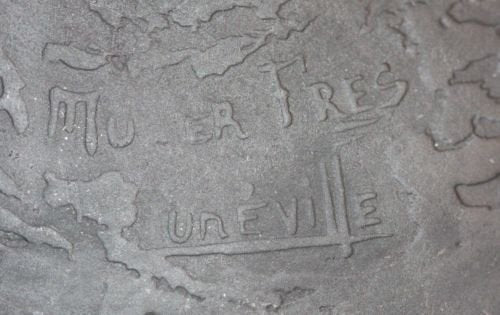 ミューラー兄弟　カメオ彫り　アール・ヌーボー様式　ブドワールランプ