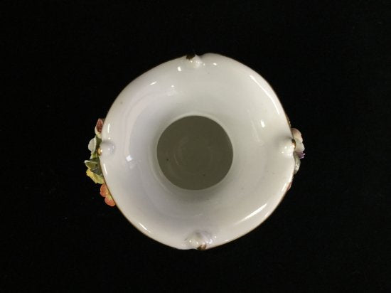 329 マイセン Meissen アップリケ 薔薇と風景画 花瓶