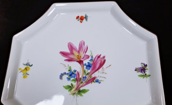 ドイツ製　マイセンMeissen　 リキュールセット　　　　（ポット、トレイ、カップ）