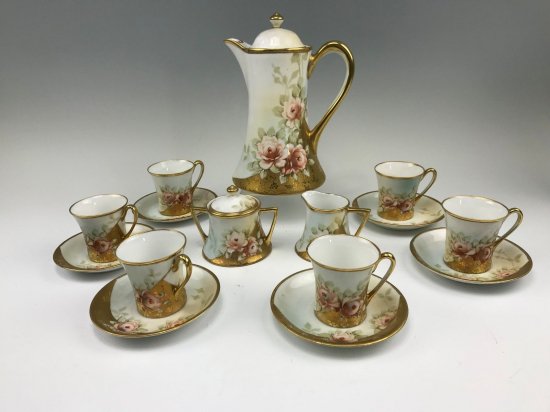 290 オールドニッポン ノリタケ チョコレートティーセット