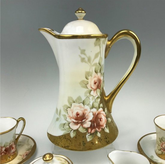 290 オールドニッポン ノリタケ チョコレートティーセット