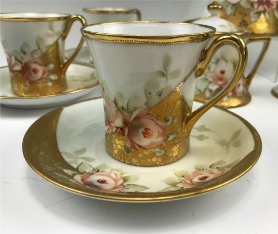 290 オールドニッポン ノリタケ チョコレートティーセット