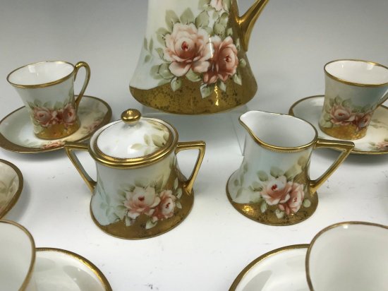 290 オールドニッポン ノリタケ チョコレートティーセット