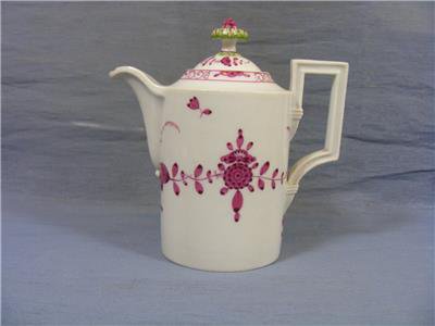 マイセン　マルコリーニ　コーヒー・ティーポット　赤紫色　1780年頃