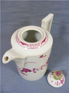 マイセン　マルコリーニ　コーヒー・ティーポット　赤紫色　1780年頃