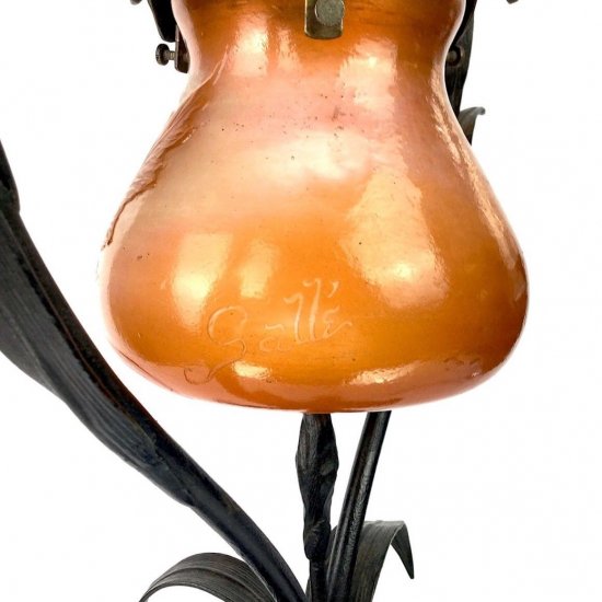 エミールガレ Emile galle 花文様 テーブルランプ