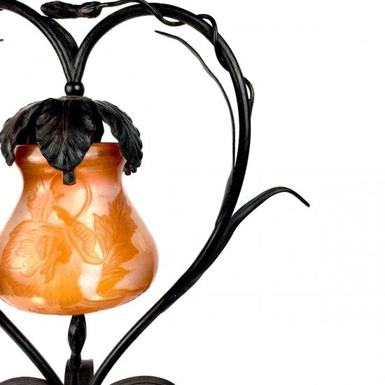 エミールガレ Emile galle 花文様 テーブルランプ