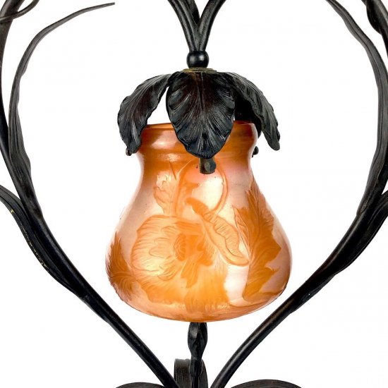 エミールガレ Emile galle 花文様 テーブルランプ