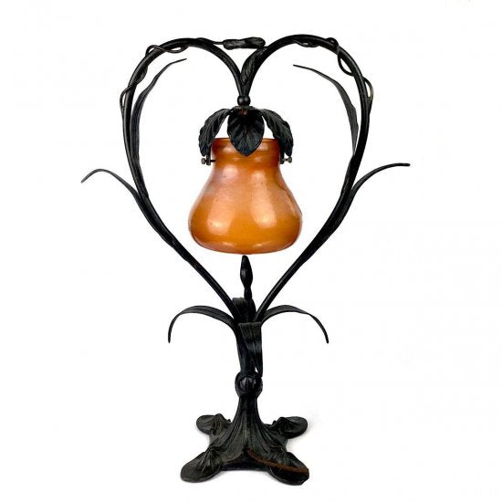 エミールガレ Emile galle 花文様 テーブルランプ