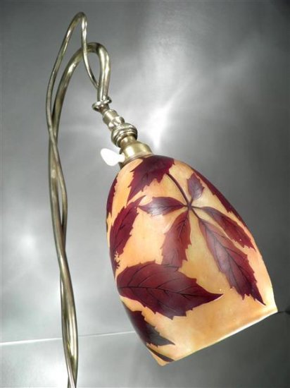 ドームナンシー 葡萄紋 アンティークランプ