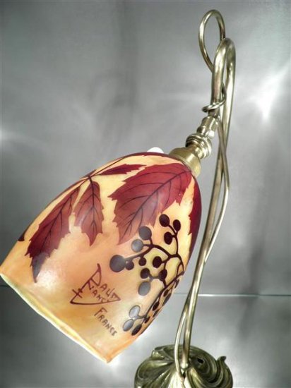 ドームナンシー 葡萄紋 アンティークランプ