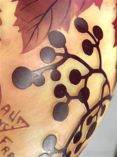 ドームナンシー 葡萄紋 アンティークランプ