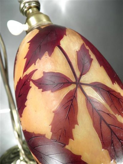 ドームナンシー 葡萄紋 アンティークランプ