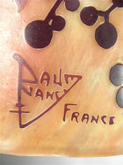 ドームナンシー 葡萄紋 アンティークランプ