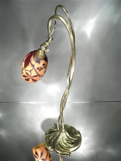 ドームナンシー 葡萄紋 アンティークランプ