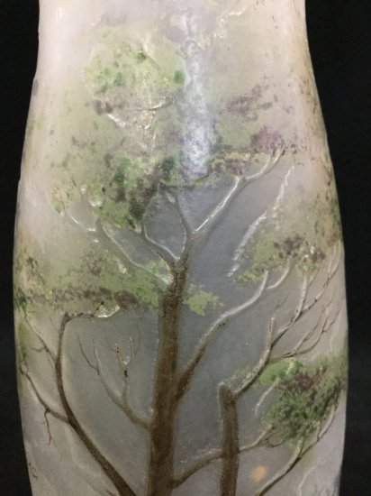 110 ミューラー兄弟 木々風景図紋 花瓶