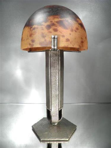 ドーム兄弟（ドーム・ナンシー）テーブルランプ　パート・ド・ヴェール　1920-30年代　アール・デコ様式