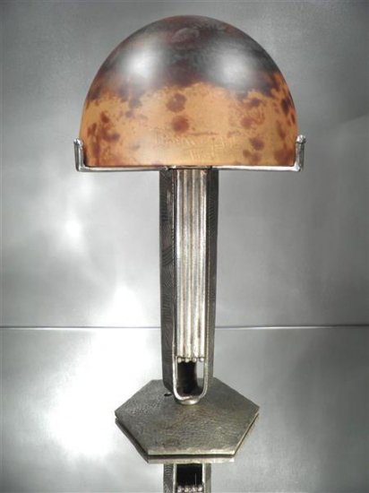 ドーム兄弟（ドーム・ナンシー）テーブルランプ　パート・ド・ヴェール　1920-30年代　アール・デコ様式