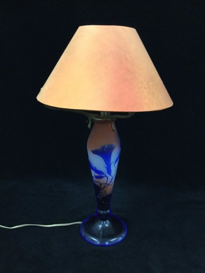 エミールガレ Emile galle 朝顔文様 ランプ